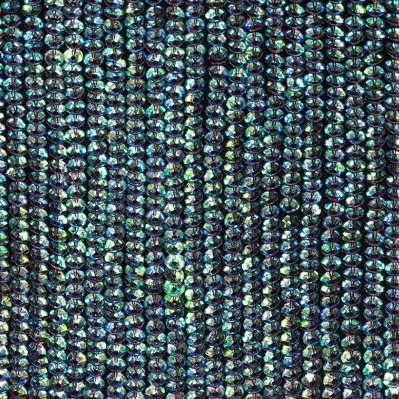 Retrofete Grace Dress – Metallic Turquoise Size S - Picture 8 of 14